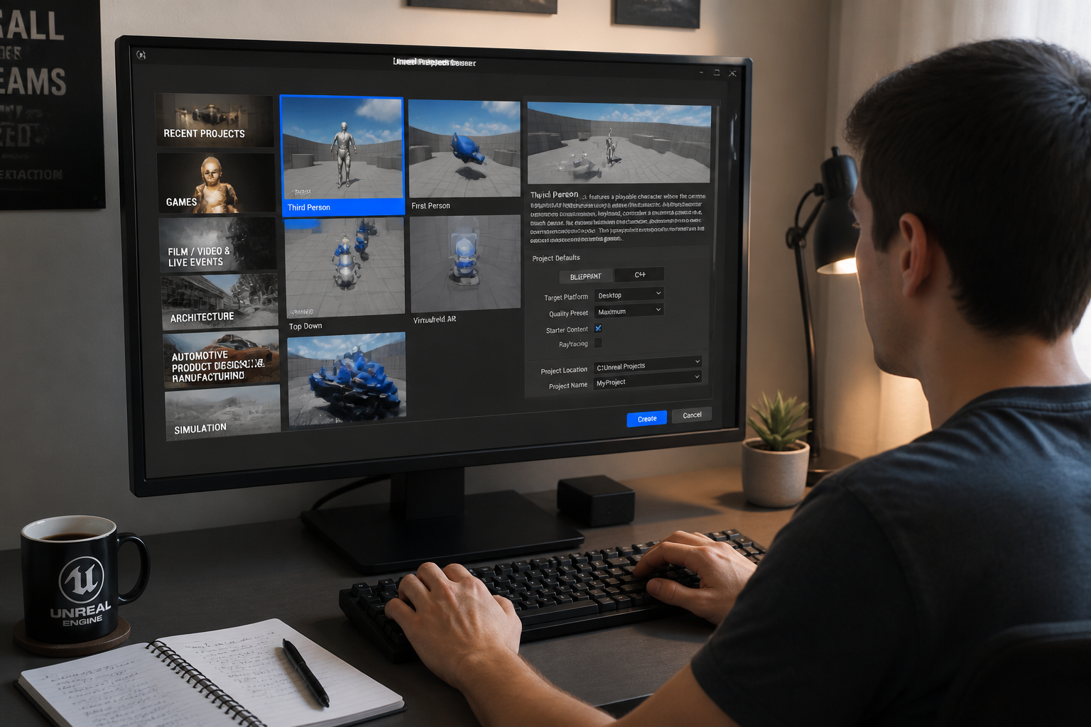 Comment débuter dans la création de jeux avec Unreal Engine