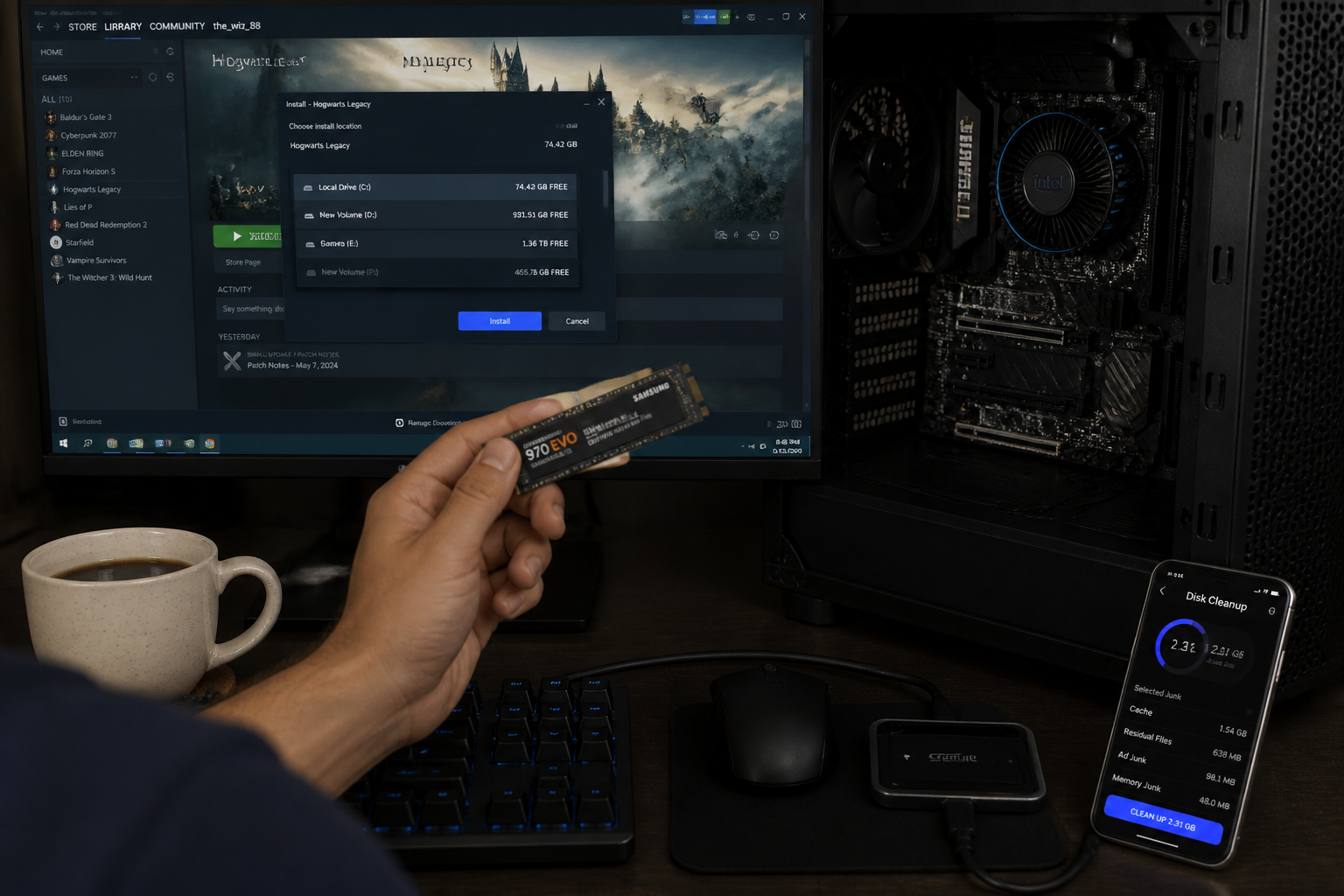 Comment préparer son PC avant l’installation d’un très gros jeu