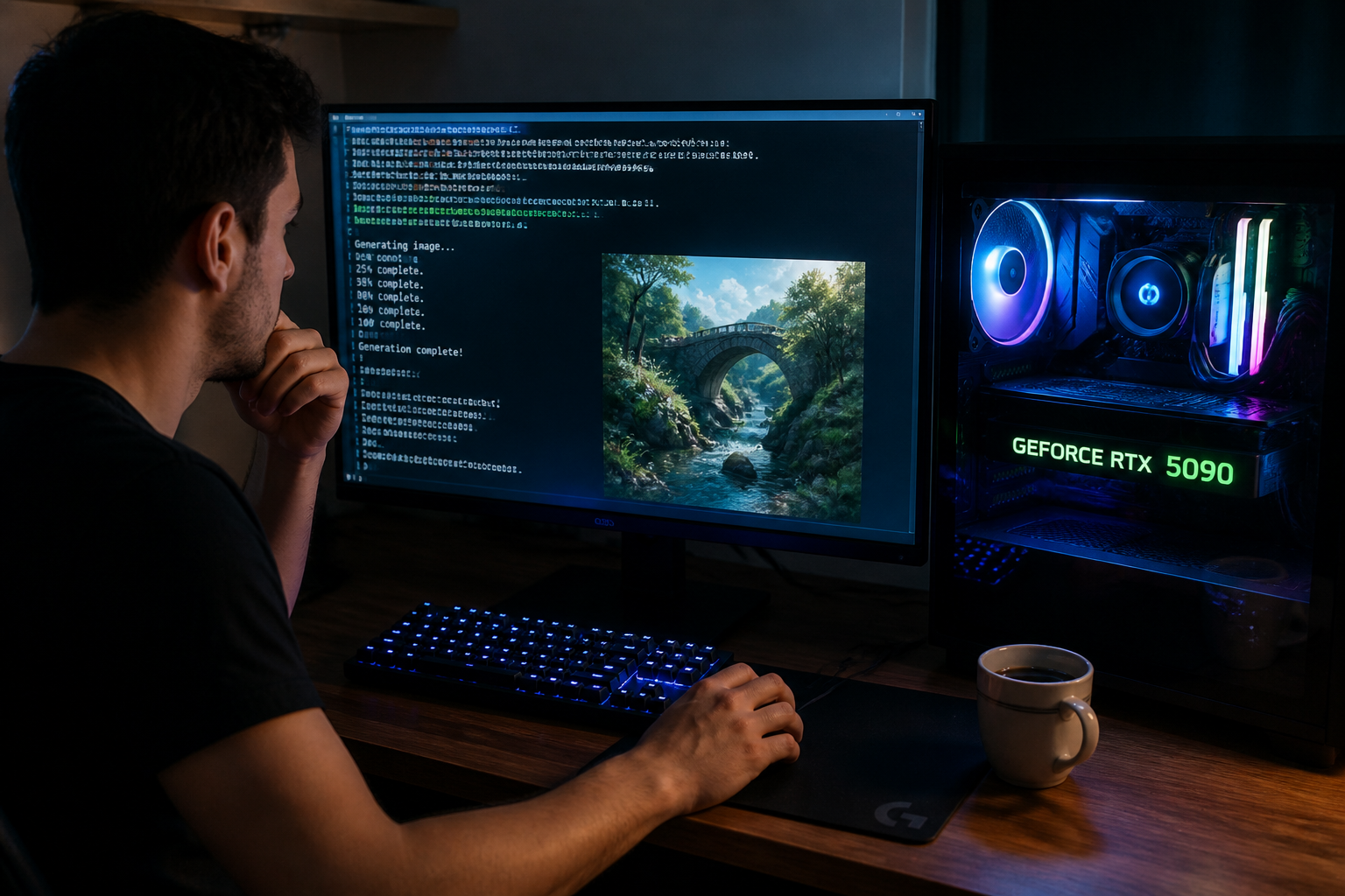 IA locale sur PC gamer : que peut-on faire avec une carte graphique récente