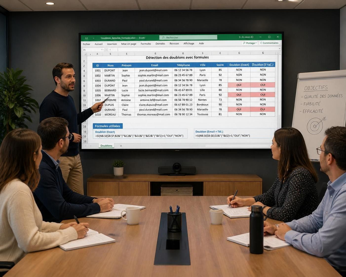 découvrez comment utiliser excel pour détecter efficacement tous les doublons dans vos données sans en oublier aucun, grâce à des méthodes simples et pratiques.