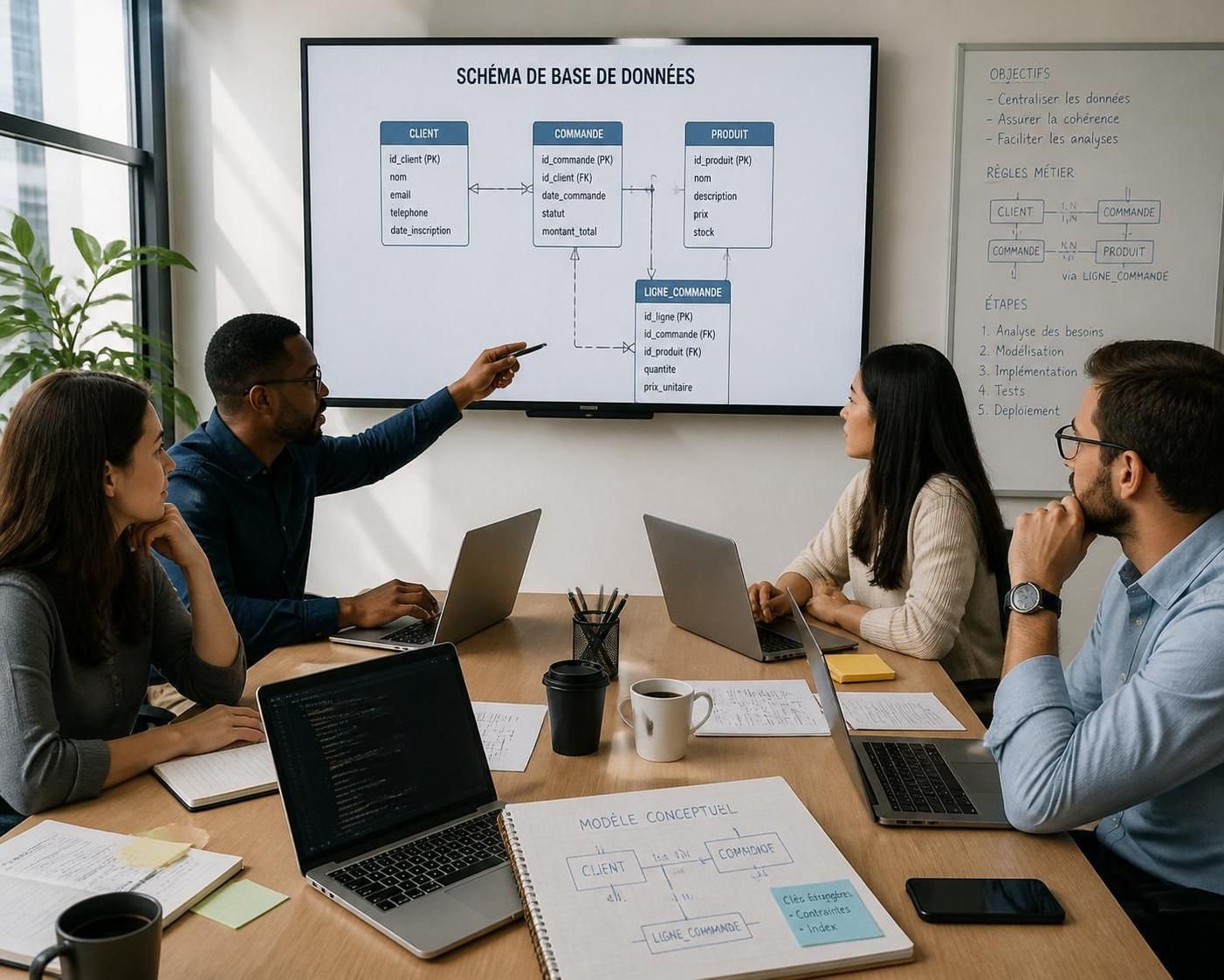 découvrez les 5 étapes essentielles pour réussir la création de votre base de données efficacement et optimiser la gestion de vos données.