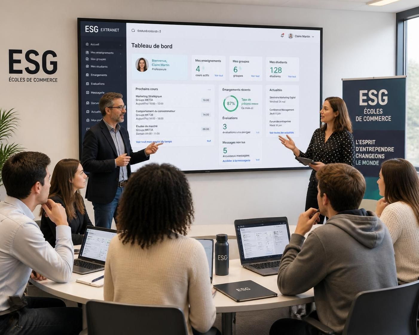 découvrez comment accéder à l'extranet esg et explorez ses principales fonctionnalités conçues pour faciliter le quotidien des étudiants.