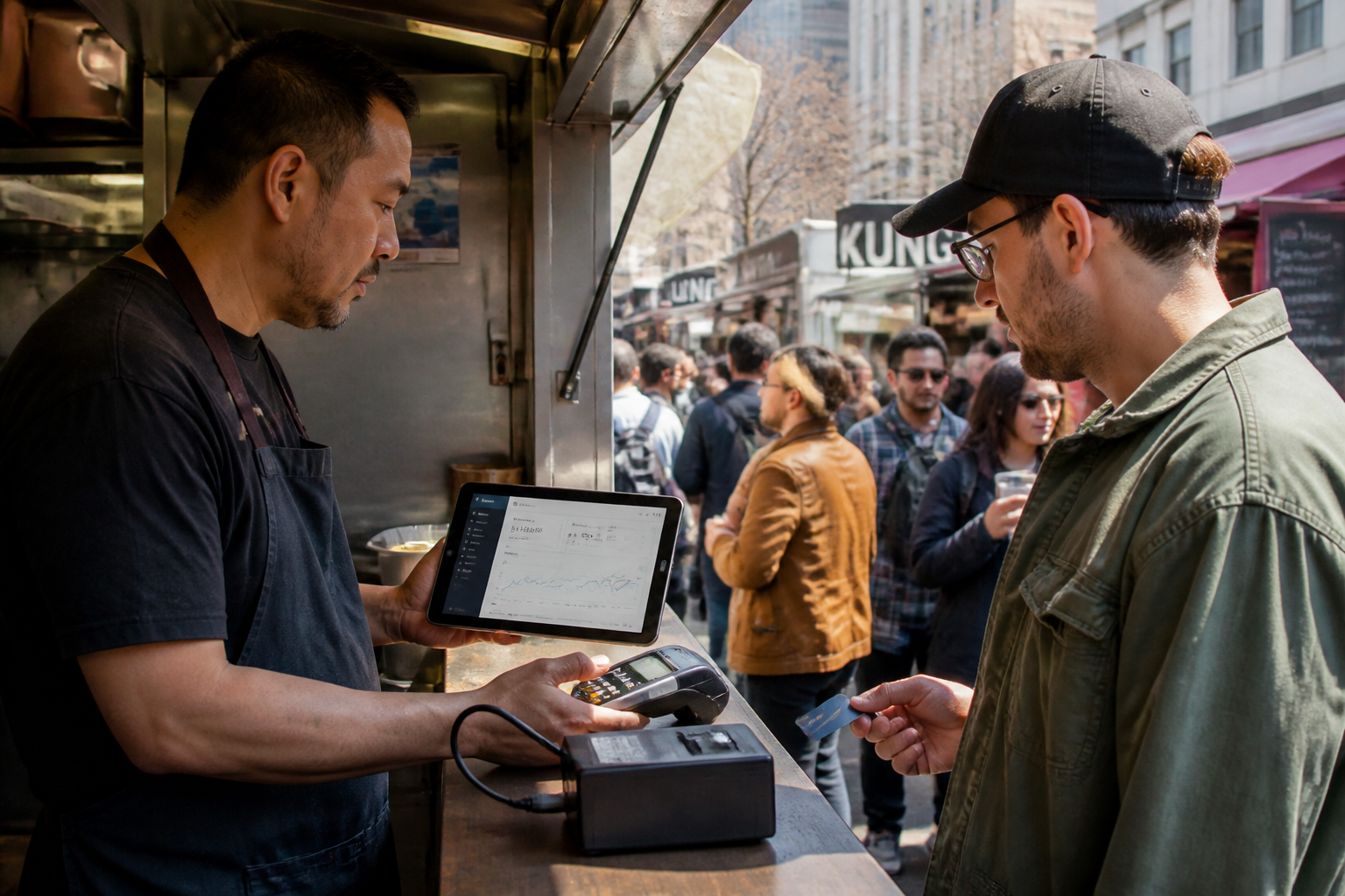 Pourquoi une caisse tactile classique ne suffit pas dans un food truck ?