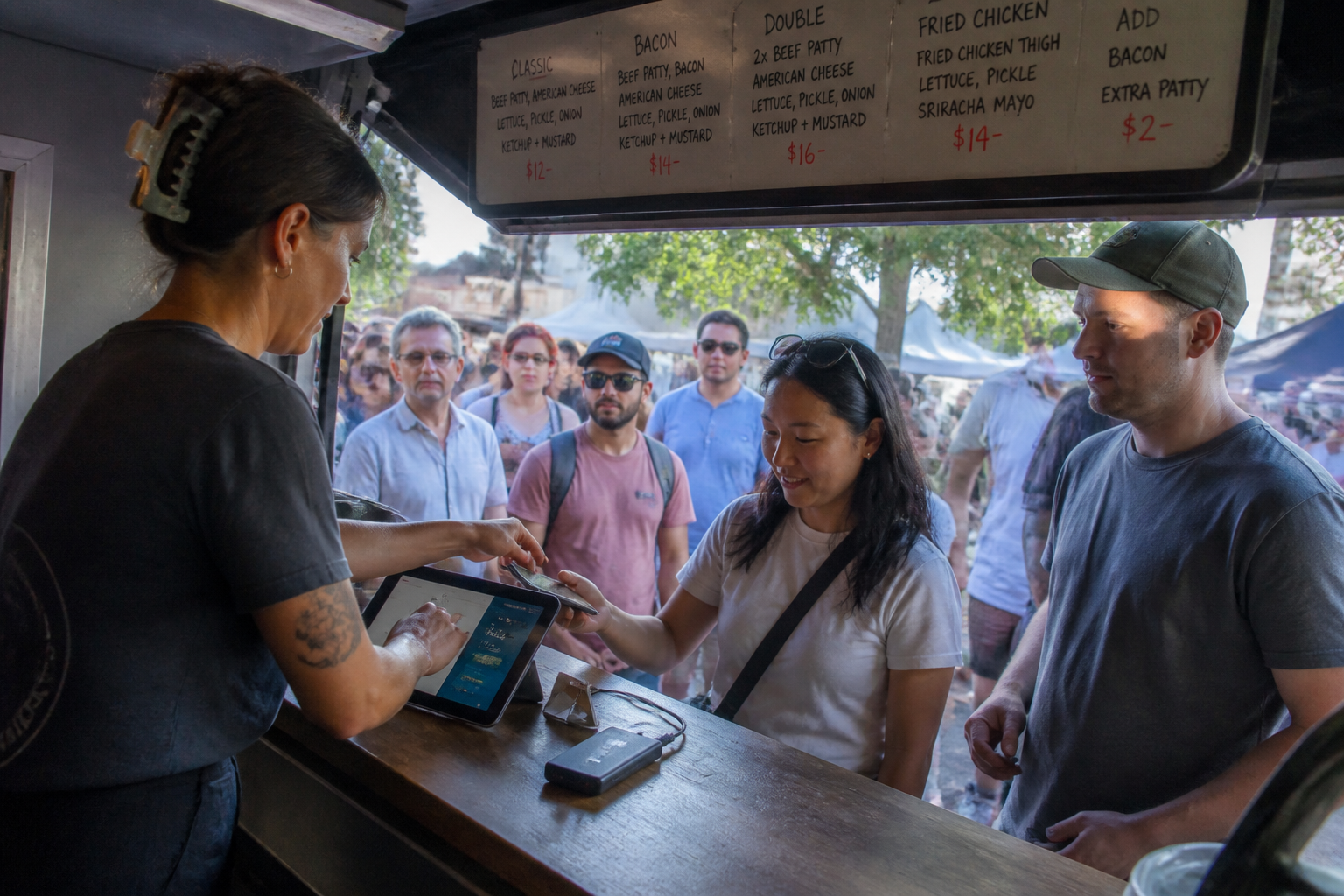 Pourquoi une caisse tactile classique ne suffit pas dans un food truck ?
