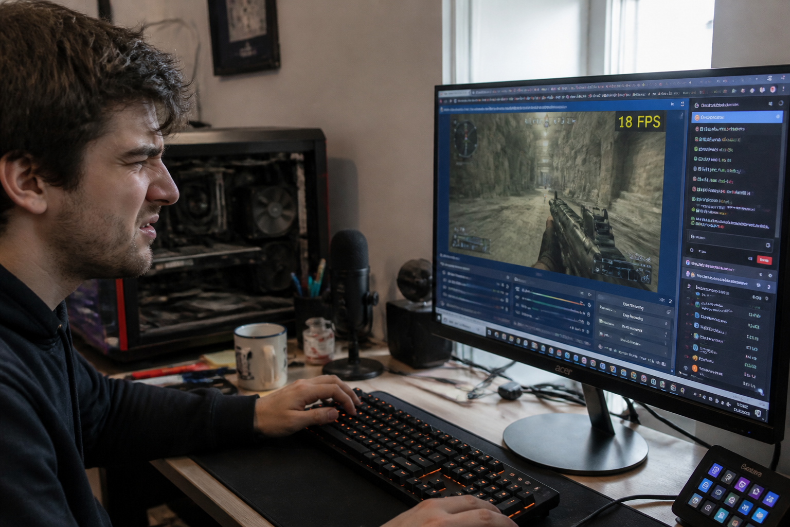 Les erreurs fréquentes qui ralentissent un PC gamer récent